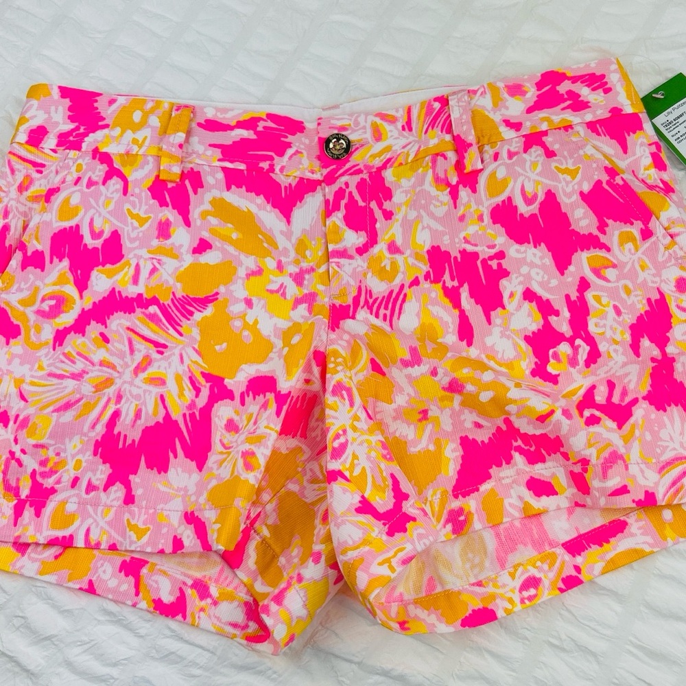 Lilly Pulitzer Pink and Orange Bermuda Shorts